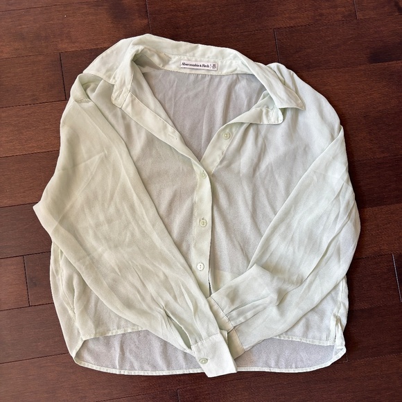 Abercrombie & Fitch chiffon top - Picture 1 of 2